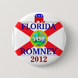 Florida for Romney 2012 Button