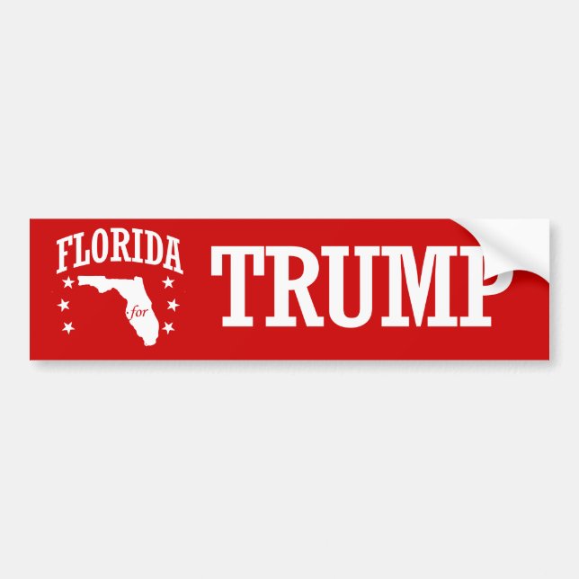 FLORIDA FOR TRUMP BUMPER STICKER (Front)