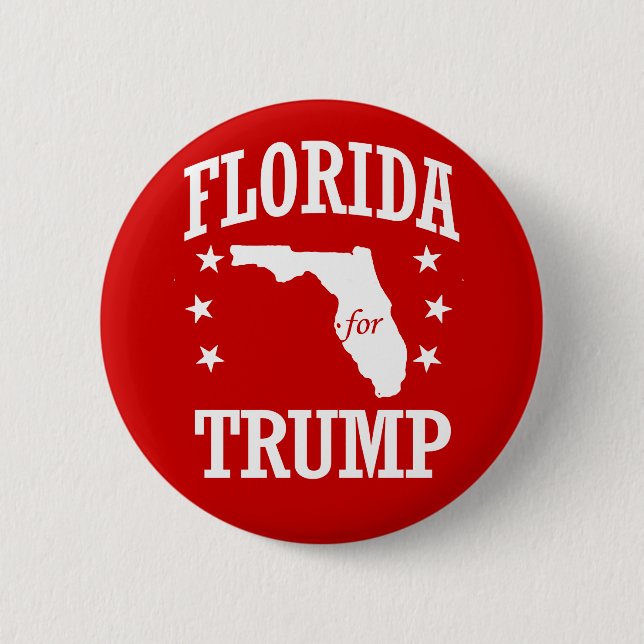 FLORIDA FOR TRUMP PINBACK BUTTON (Front)