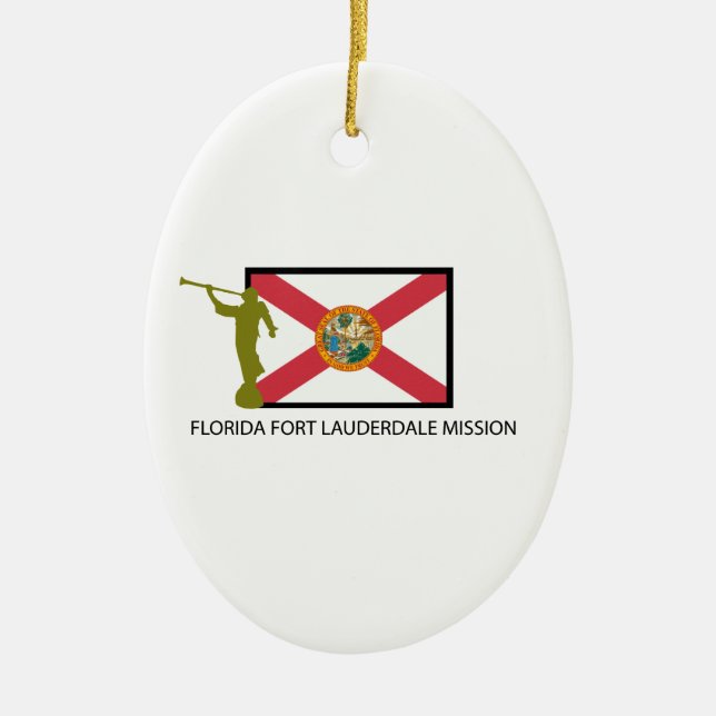 FLORIDA FORT LAUDERDALE MISSION LDS CTR CERAMIC ORNAMENT (Front)