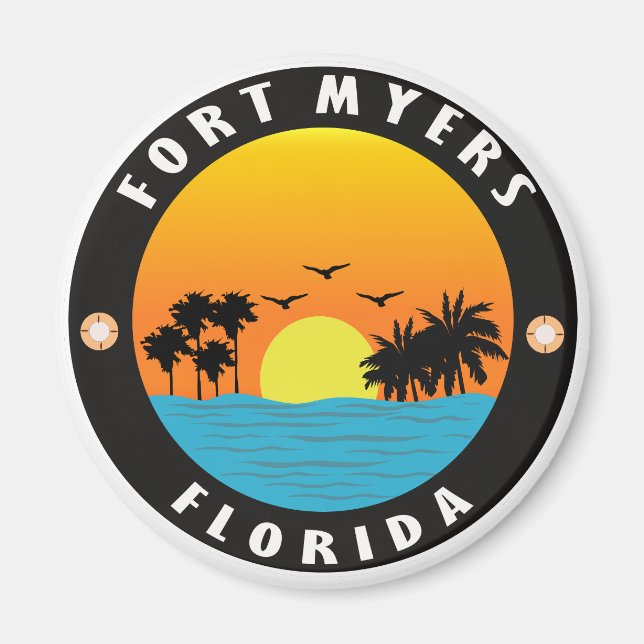 Florida-fort myers beach magnet (Front)