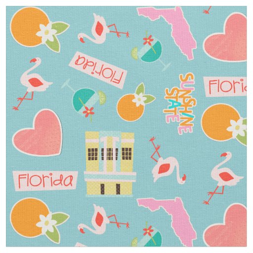 Florida Fun Pattern Fabric