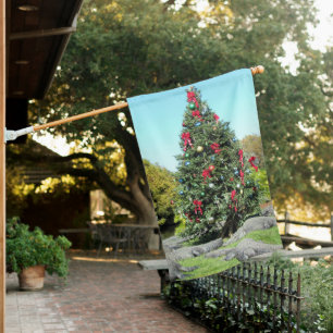Florida Gator Christmas House Flag