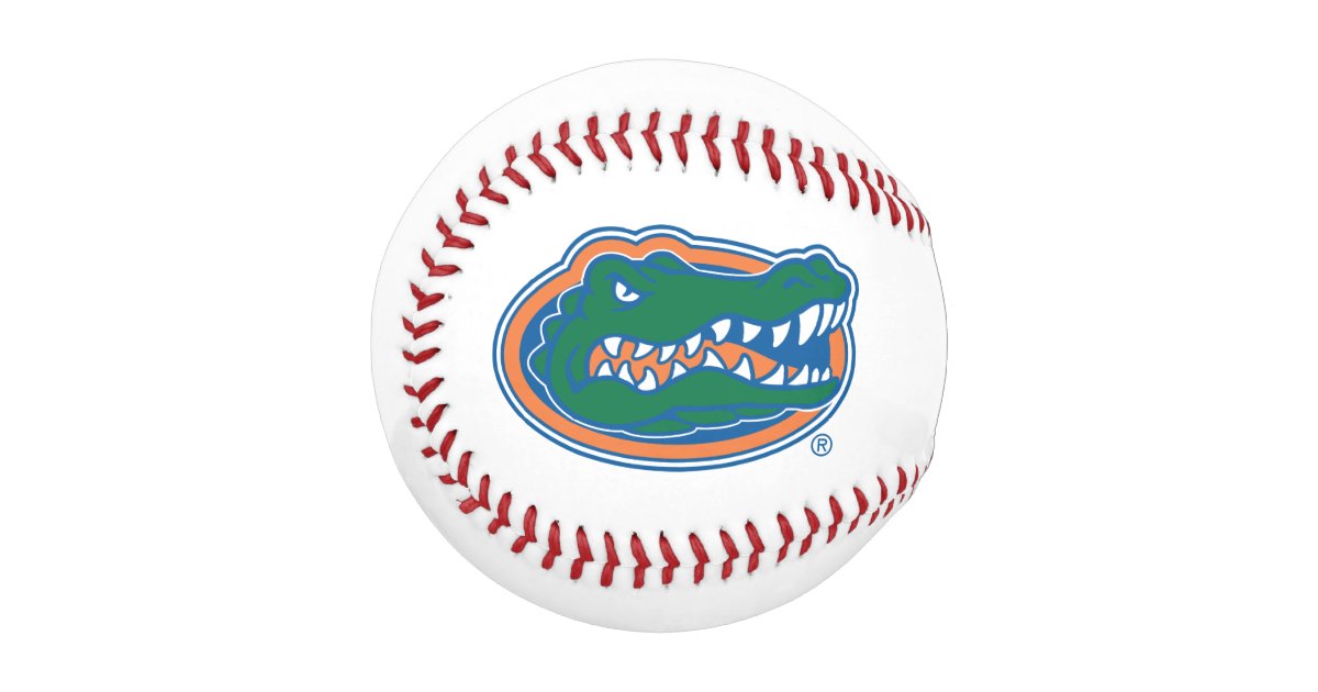 Florida Gator Head Baseball