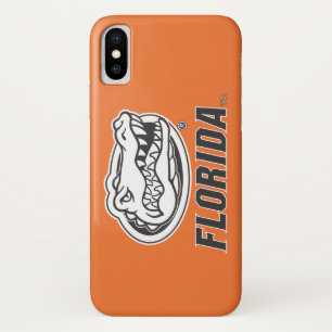 Florida Gator Head Black & White iPhone X Case