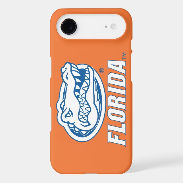 Florida Gator Head Blue & White Case-Mate iPhone Case (Back)