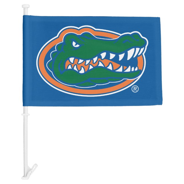 Florida Gator Head Car Flag (Front)