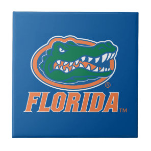Florida Gator Head Full-Color Ceramic Tile
