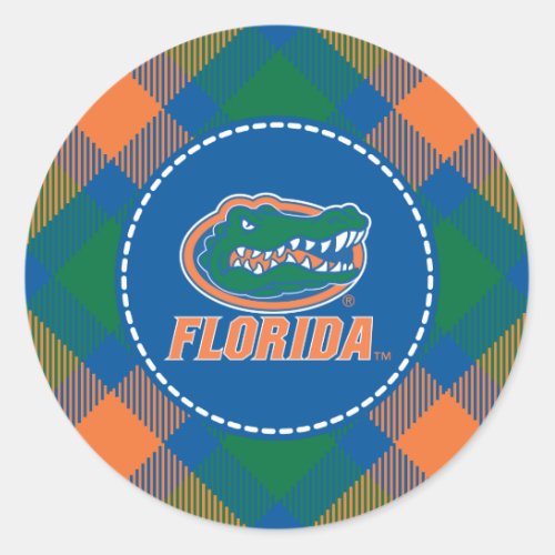Florida Gator Head Full_Color Classic Round Sticker