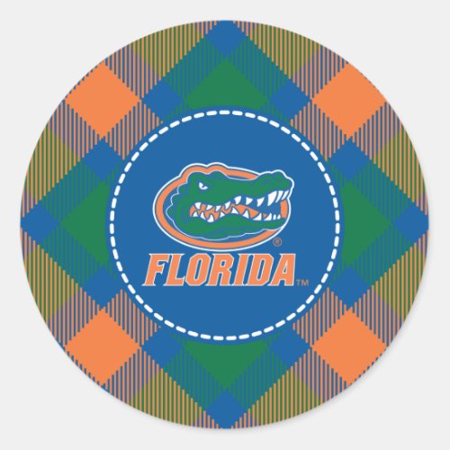 Florida Gator Head Full_Color Classic Round Sticker