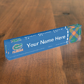 Florida Gator Head Full-Color Desk Name Plate
