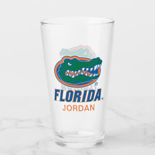 Florida Gator Head Full-Color Glass