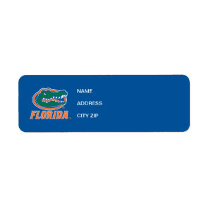 Florida Gator Head Full-Color Label