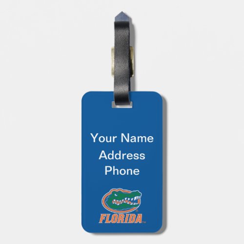 Florida Gator Head Full_Color Luggage Tag