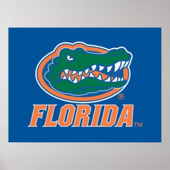 Florida Gator Head Full-color Poster by UniversityofFlorida at Zazzle
