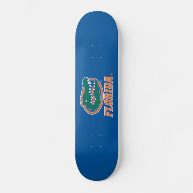 Florida Gator Head Full-Color Skateboard Deck (Front)