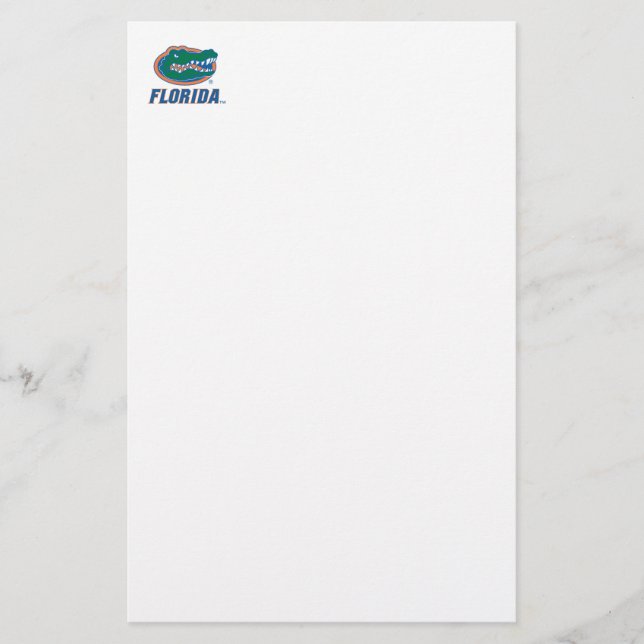 Florida Gator Head Full-Color Stationery (Front)
