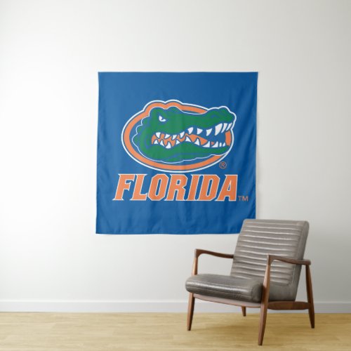 Florida Gator Head Full_Color Tapestry