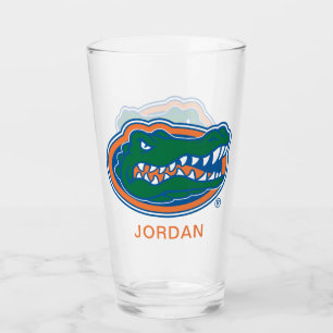 Florida Gator Head Glass