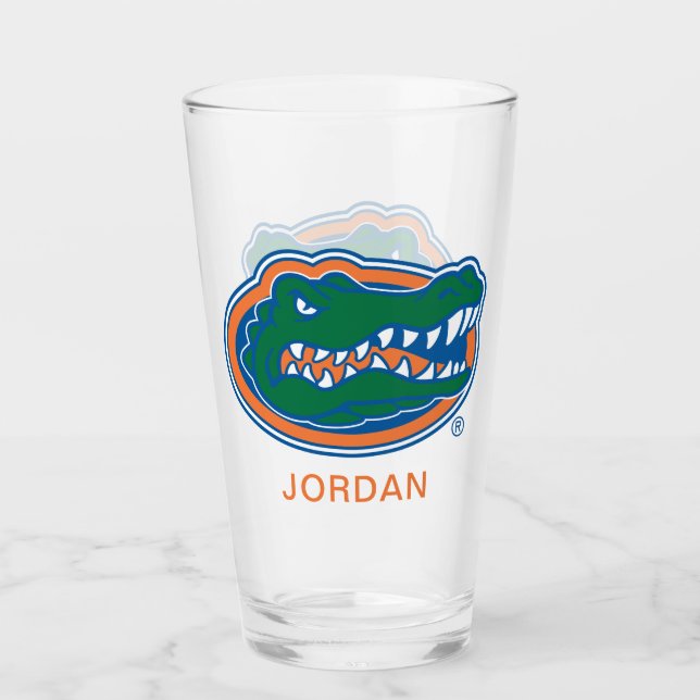 Florida Gator Head Glass (Front)