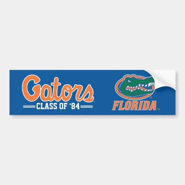 Florida Gators Alumni Class Year Bumper Sticker (Front)
