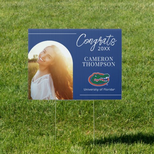 Florida Gators Graduate  Arch Photo Sign