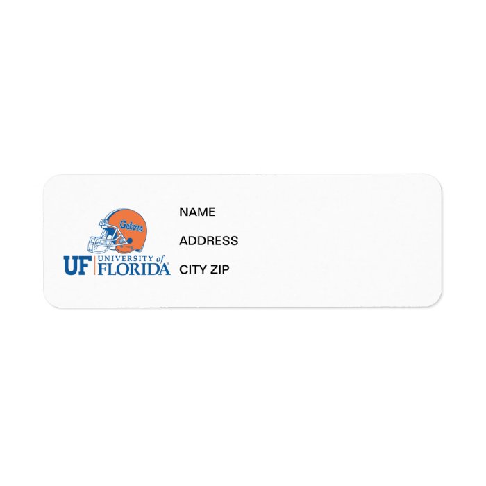 Florida Gators Helmet   Left Return Address Label