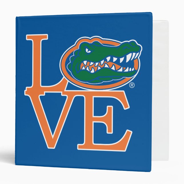 Florida Gators Love 3 Ring Binder (Front/Inside)