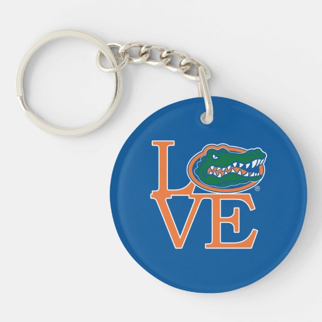 Florida Gators Love Keychain (Front)
