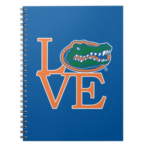 Florida Gators Love Notebook