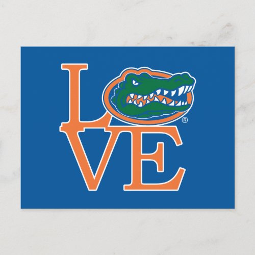 Florida Gators Love Postcard
