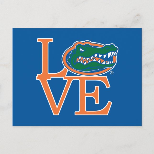 Florida Gators Love Postcard (Front)