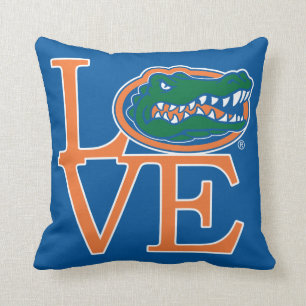 Florida Gators Love Throw Pillow