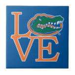 Florida Gators Love Tile<br><div class="desc">Zazzle offers the most exciting and unique gear for the ultimate Florida Gator fan! All of our products are officially licensed and customizable, which makes them perfect for students, alumni, family, fans, and faculty. Whether you are gearing up for tailgating, hosting a party for a Florida fan, or decorating your...</div>