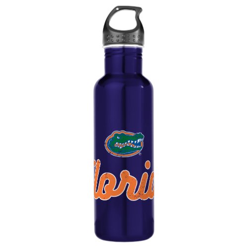 Florida Gators  Script Logo Stainless Steel Water Bottle
