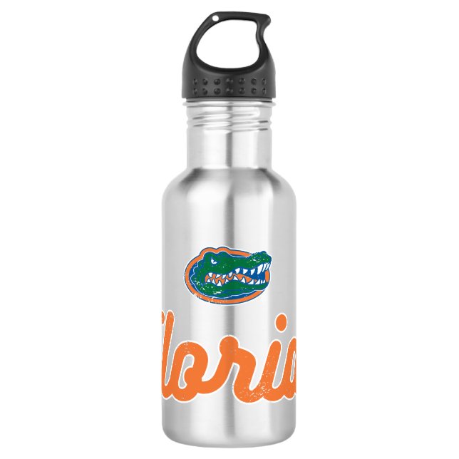 Florida Gators | Script Logo Stainless Steel Water Bottle (Front)