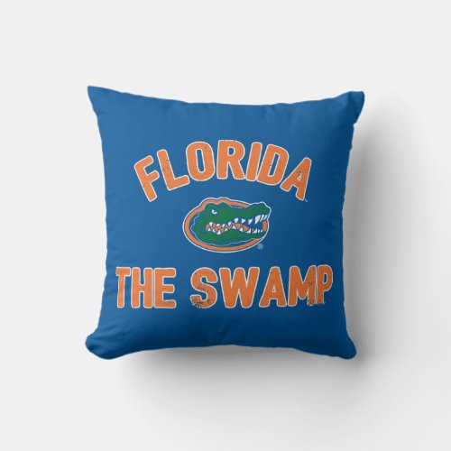 Florida Gators  The Swamp Throw Pillow