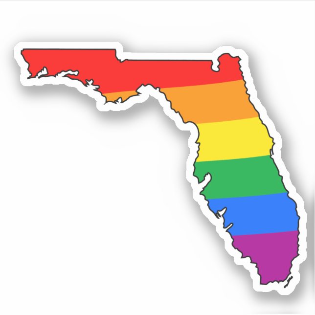 Florida Gay Pride Sticker (Front)
