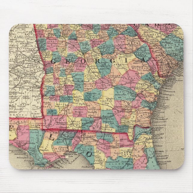 Florida, Georgia, and South Carolina 2 Mouse Pad (Front)