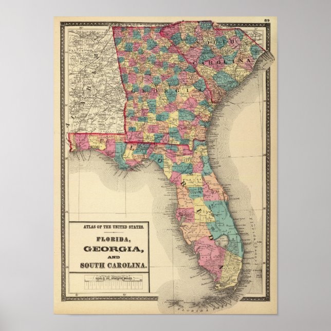 Florida, Georgia, and South Carolina 2 Poster (Front)