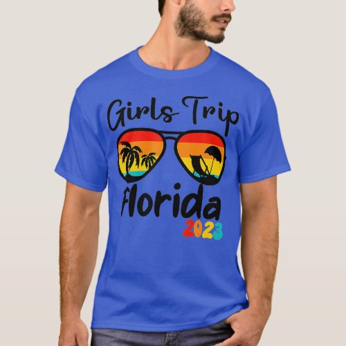Florida Girls Trip 2023 Weekend Trip Vacation Trav T_Shirt