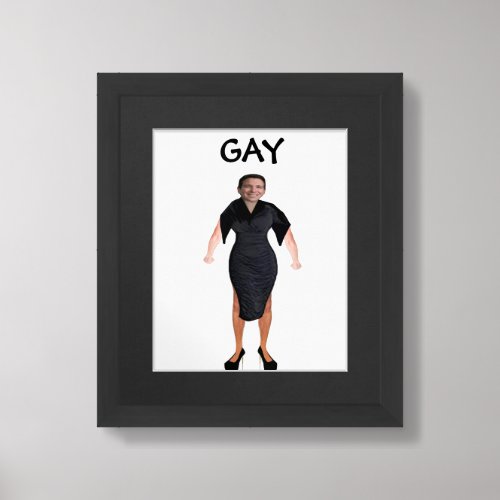 Florida Governor Ron DeSantis In Drag Art Print