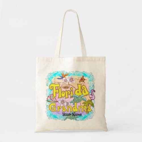 Florida Grandma custom name  Tote Bag