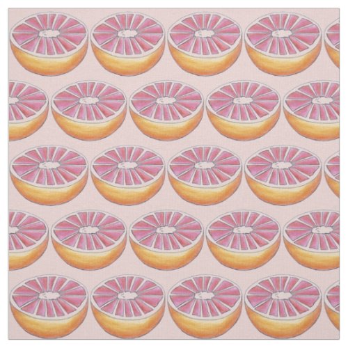 Florida Grapefruit Citrus Fruit Breakfast Food Fabric