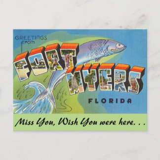 Florida, Greetings from Fort Myers Postcard