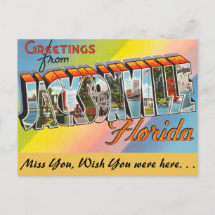 Florida, Greetings from Jacksonville Postcard