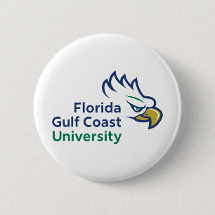 Florida Gulf Coast University   FGCU Azul Eagles Button