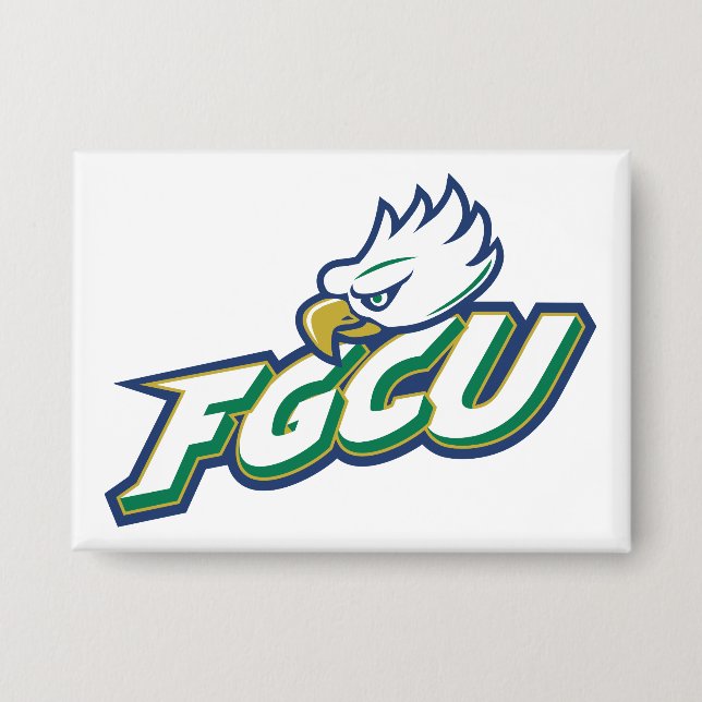 Florida Gulf Coast University | FGCU Azul Eagles Button (Front)