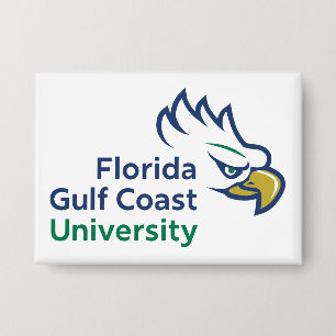 Florida Gulf Coast University   FGCU Azul Eagles Button