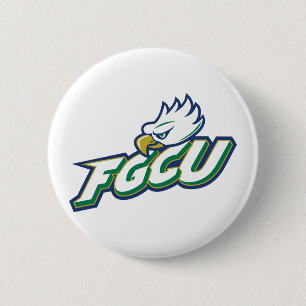 Florida Gulf Coast University   FGCU Azul Eagles Button